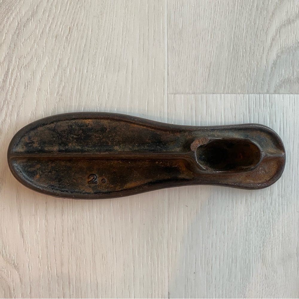 Antique Shoe Form cast iron stamped 2